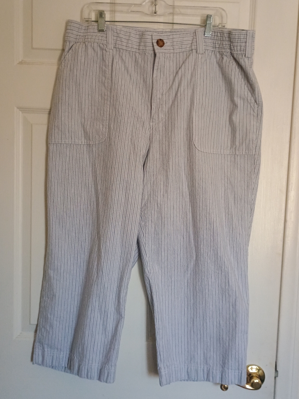 EUC Duluth Trading Company Women's Hemp Wide Leg Capris Size 18